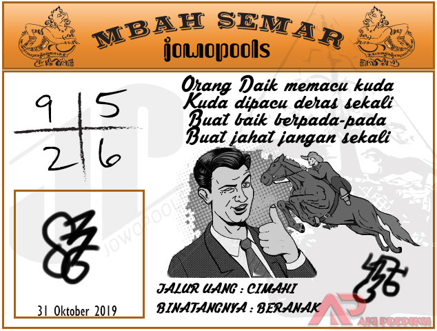 Syair SD Mbah Semar 31 Oktober 2019