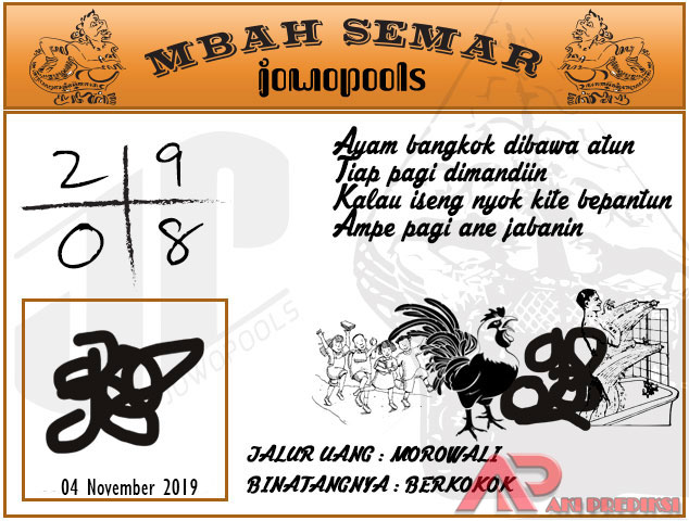 Syair SD Mbah Semar 04 November 2019