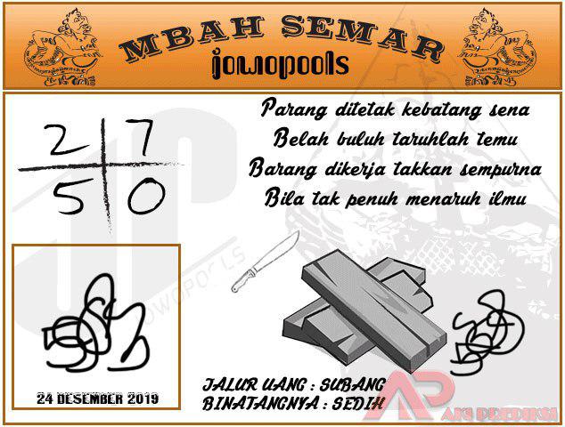 15 Syair Hk Mbah Semar 24 Desember 2020 Jawara Togel