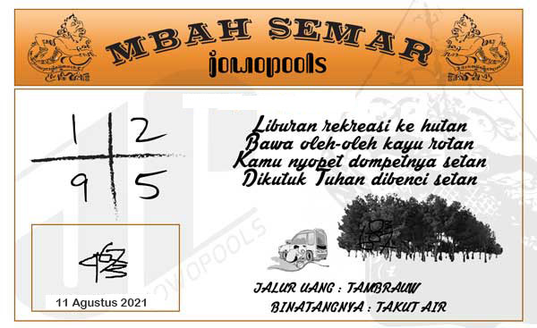 5+ Syair Hk Mbah Semar 11 September 2021